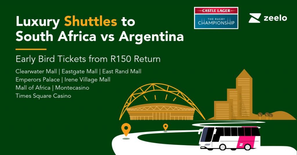 Zeelo to provide South African rugby fans with Luxury Shuttles to Loftus Versfeld from R150