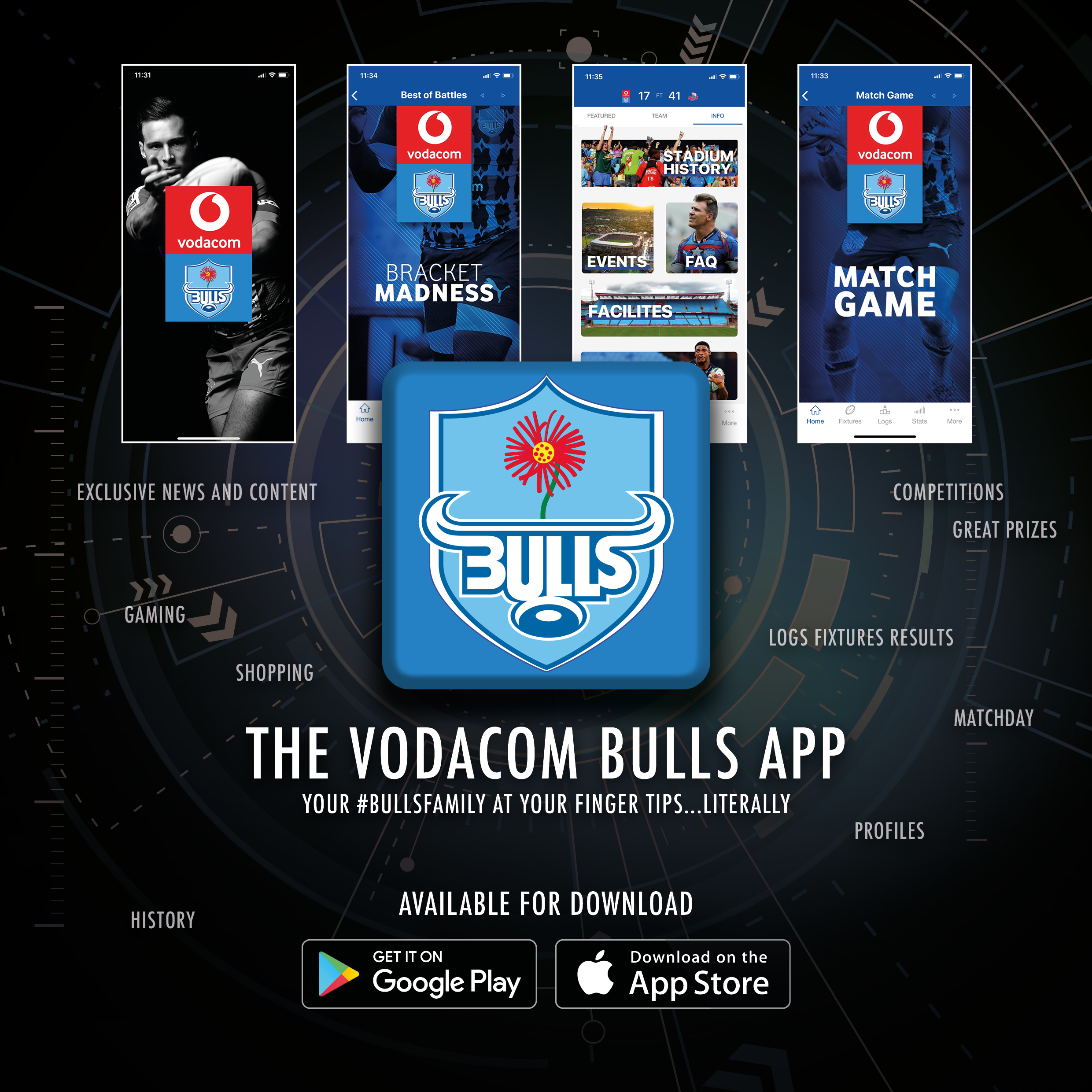 Vodacom Bulls launch new App for fans
