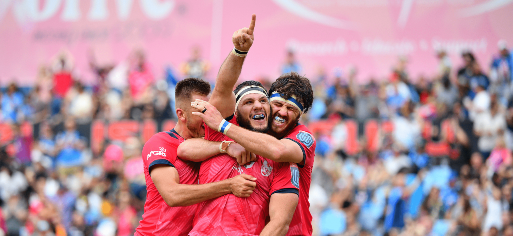 Vodacom Bulls players celebrate