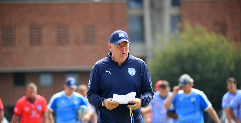 Jake White at training