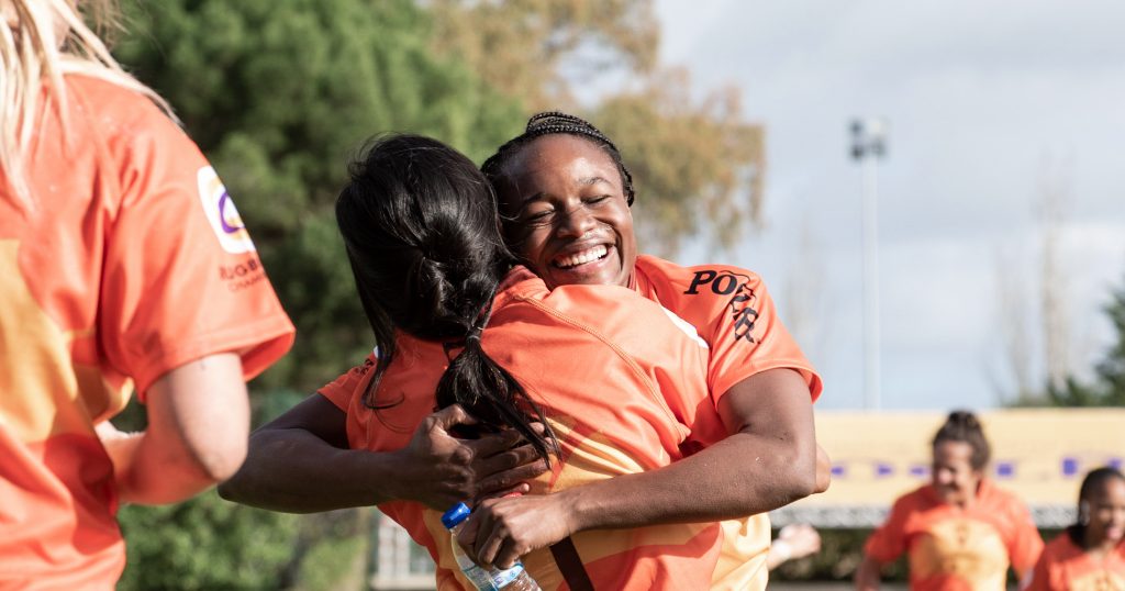 Rugby Tens Championship players embrace