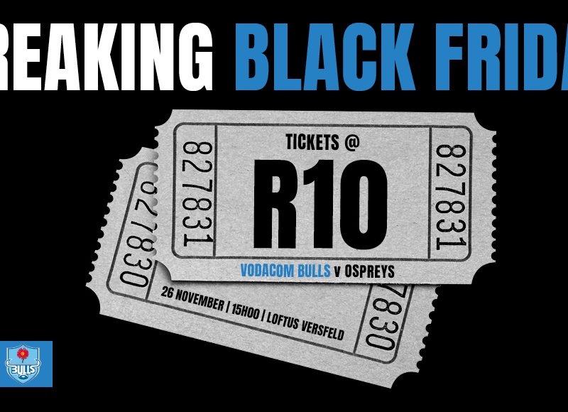 Vodacom Bulls 2022 Black Friday special