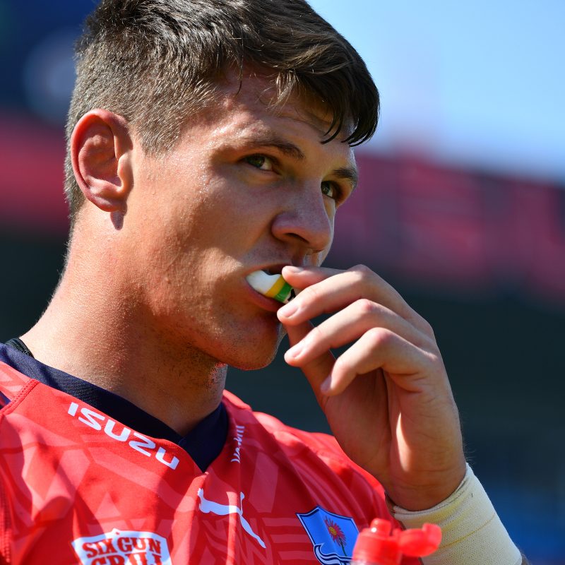 Elrigh Louw at training