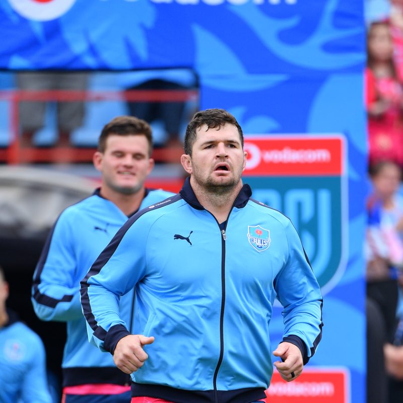 Marco van Staden runs out