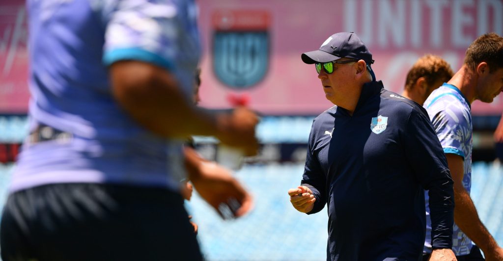 Jake White at training