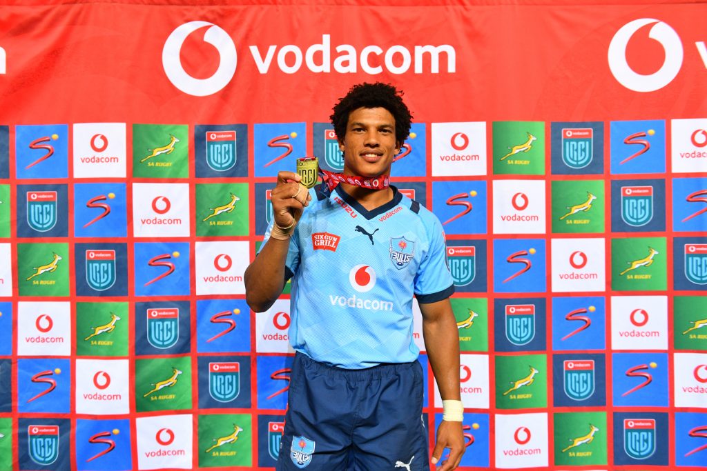 Kurt-Lee Arendse posing