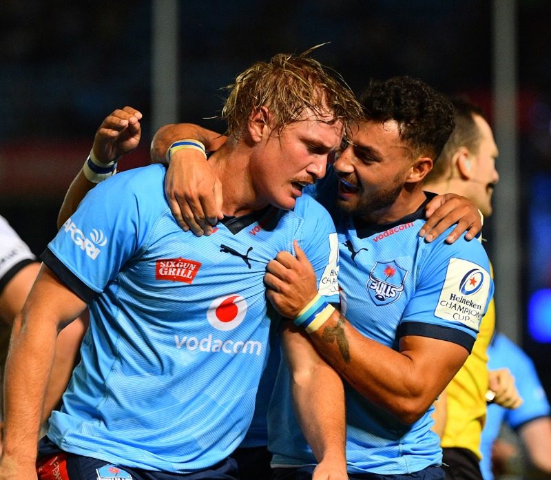 Vodacom Bulls celebrate against Lyon