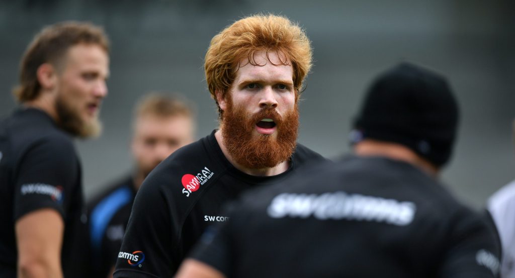 Jannes Kirsten during a Exeter Chiefs training session in England