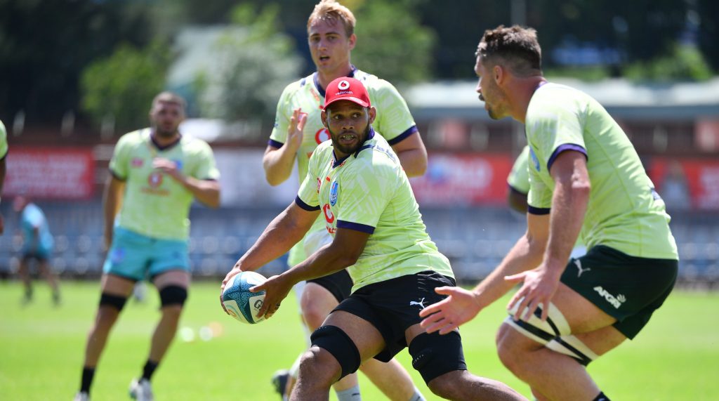 Nizaam Carr passes the ball during training ahead of the team's match vs Lyon
