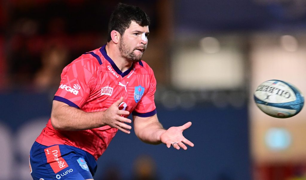Marco van Staden of the Vodacom Bulls during the pre-match warm-up (c) URC