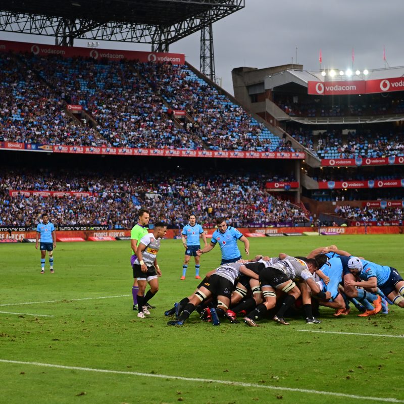 Vodacom Bulls at scrum time against the DHL Stormers during round 14 of the 2022/23 Vodacom United Rugby Championship season (c) Vodacom Bulls/Johan Rynners