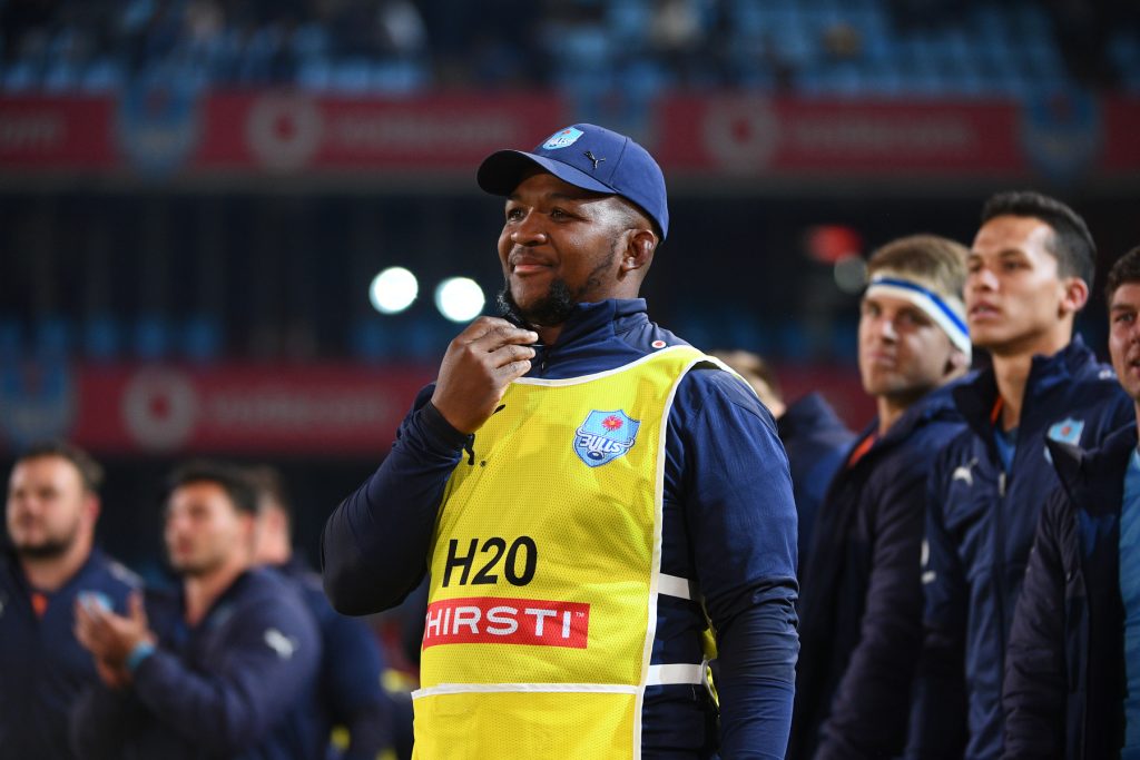 Edgar Marutlulle looks from the touchline during the 2022 Currie Cup campaign (c) Vodacom Bulls/Johann Rynners
