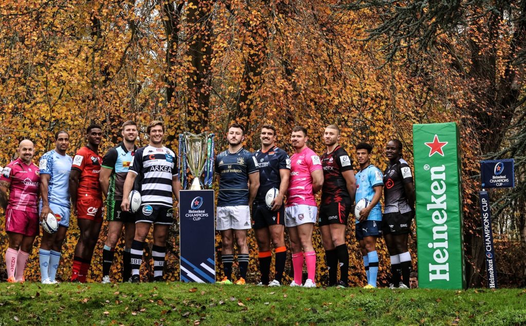 2022/23 Heineken Champions Cup competing teams line up for a photo opportunity (c) EPCR/INPHO