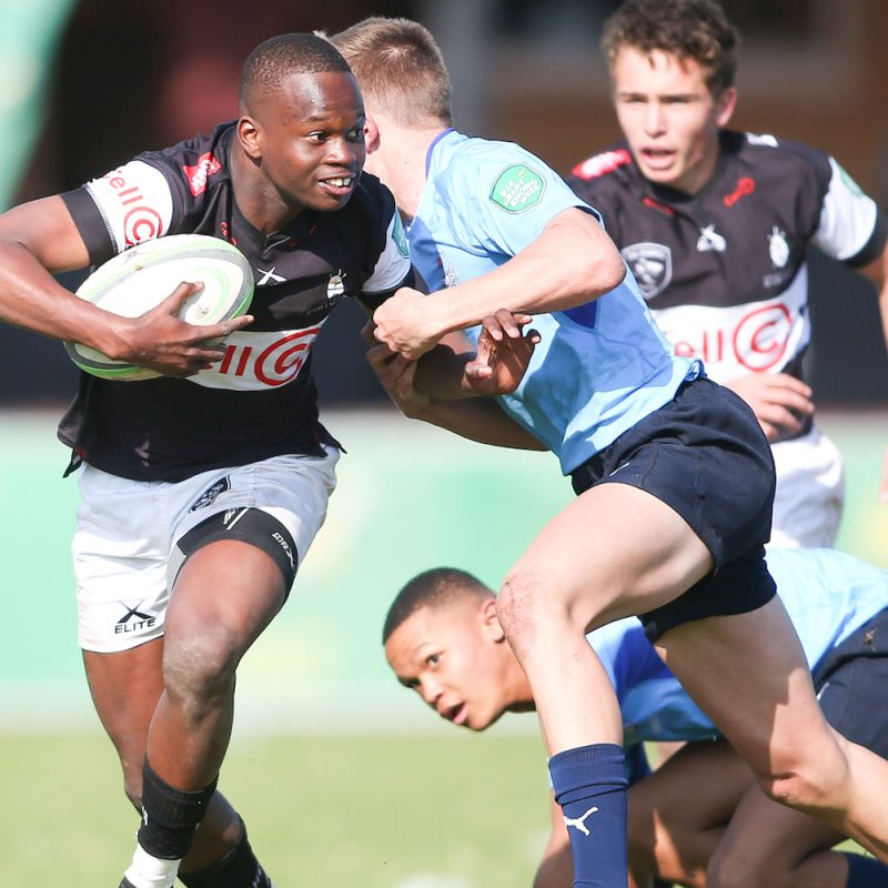 Sharks take on the Blue Bulls on Day 2 of the 2023 under-16 Grant Khomo Week action (c) SA Rugby