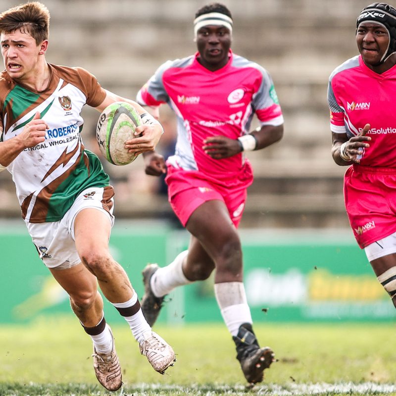 Daniel Larkan of Border on the attack during the match between Border and Pumas on day 4 of the SA Rugby U18 Craven Week at Outeniqua Park (c) SA Rugby