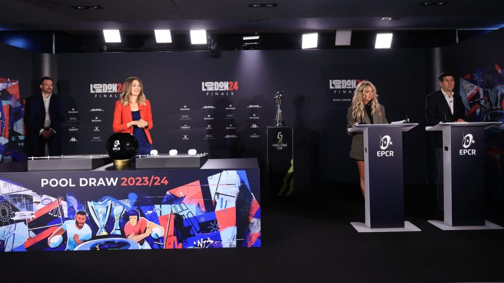 2023/24 EPCR live pool draw (c) EPCR Communcations