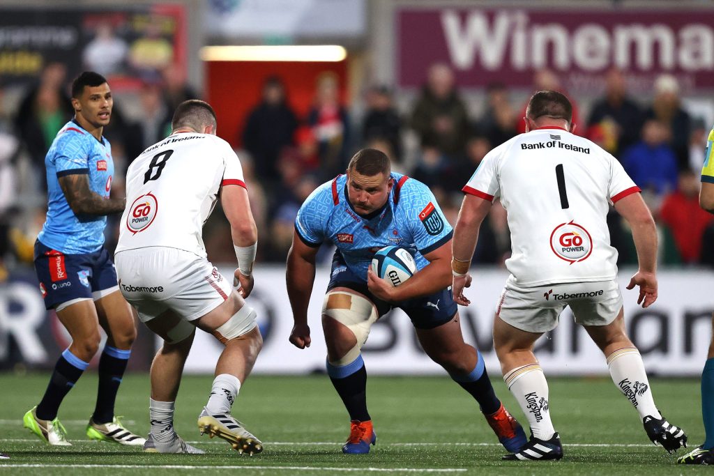 Wilco Louw in action against Ulster in Belfast © URC/INPHO/Bryan Keane